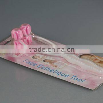 2015 Hot Sale Cheap Personal Plastic Flower Shape Rolling Face Massager photo-6