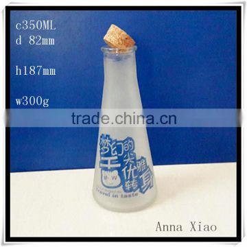 glass yogurt bottles 350ml for with cork