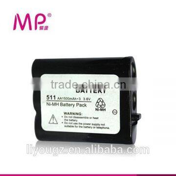 best price!!!MP-511 AA 1500mAh 3.6V rechargeable battery