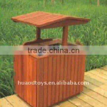 Outdoor Wooden Garbage Can