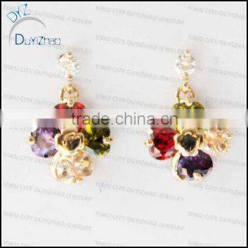 four leaf clover hanging earrings
