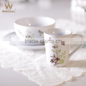 16pcs Bird Design Ceramic Dinnerware Dinner Set