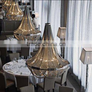 High class unique project Modern Restaurant Lobby Decorative Suspension Chandelier Light