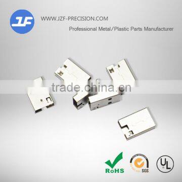 China Aluminum USB interface stamping parts of precision hardware fittings manufacturer