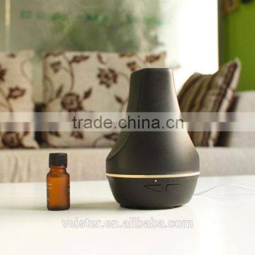 100ml Aromatherapy Essential Oils Diffuser/ Aroma Ultrasonic Humidifier with Natural Music (Black)