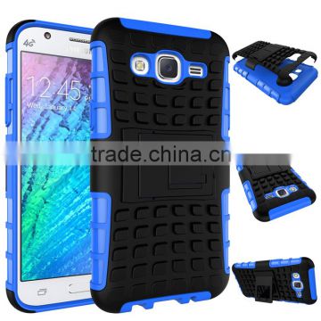 Heavy duty TPU and plastic combo hybrid case for Samsung Galaxy J5