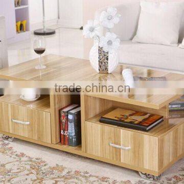 2015 hot sale white fashion creative model coffee table With Low Price