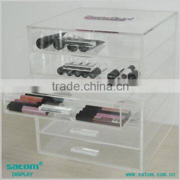 Beautify 6 Tier Clear Acrylic Cosmetic Makeup Organiser Storage Case - 5 Drawers