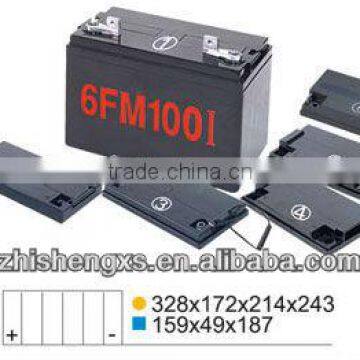 12v 100ah solar batteries abs container