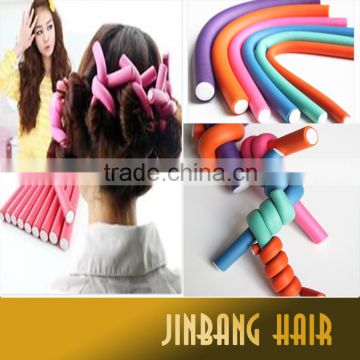 2016 convenient hair curling Flexi rods bent air hair roller curler foam bendy rollers hot selling