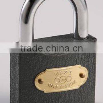 spray-paint iron padlock