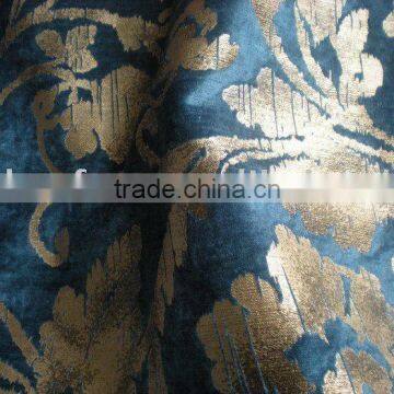 woven twill rayon/cotton bronzed velveteen fabric for sofa cloth