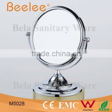 8 Inch Double Side Bathroom Mirror Round Brass Makeup Mirror photo-4