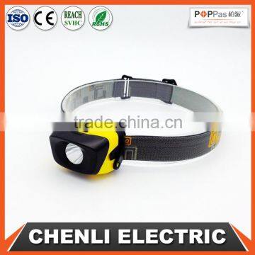 Poppas T10 3AAA battery operated outdoor waterproof camping running walking reading headlight