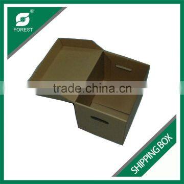 CHINA FACTORY SUPPLIER BROWN CORRUGATED SHIPPING CARTONS WITH CUSTOM HOLES photo-4