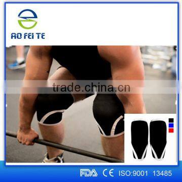 Aofeite Neoprene Fitness Bodybuilding Gym Compression Weightlifting Powerlifting Weight Lifting 7mm Knee Support