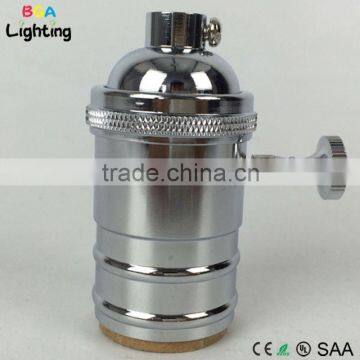 UL E26 Brass lamp pendant metal socket with switch