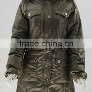 apparel stock for women fashion winter padding long jacket