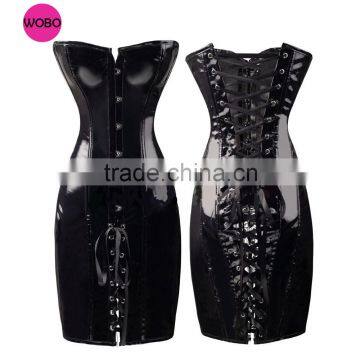 erotic sexy latex Fetish lingerie night wear for women 4085
