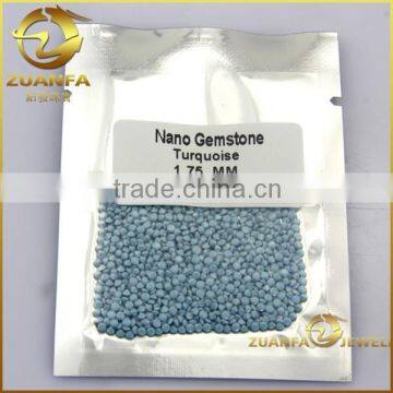 hot sell in Istanbul wholesale 1.75mm turquoise nano gemstone