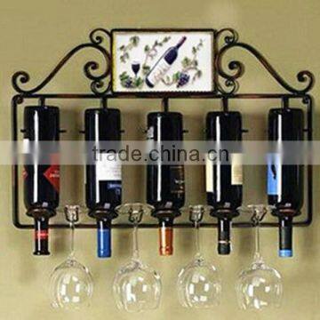 Metal Wire Antique Wine Rack,Absolutely Gorgeous Metal Glass and Wine Rack