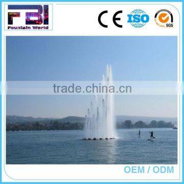 Outdoor water sea or pool lake music dancing water floating fountain