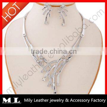 Hot sell fashion china wholesale 925 silver jewelry set custom MLJS 03