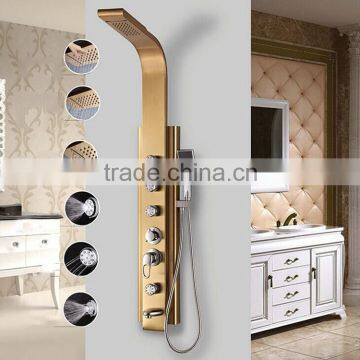 Hot Sale Golden Panel Column Shower Faucets Y-040