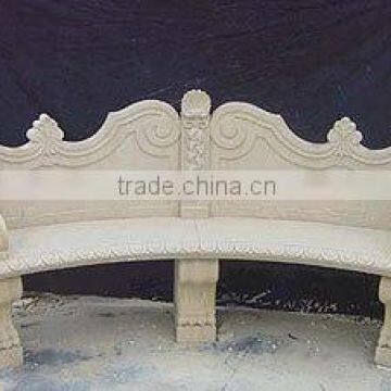 Garden stone chair hand carved sculpture from Vietnam