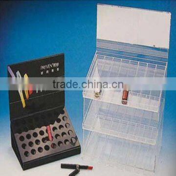 Black acrylic eyeliner stand/ Clear Acrylic Lipstick Display Stands