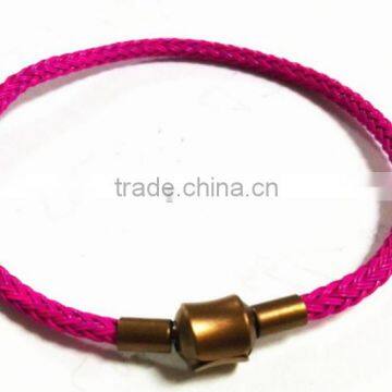 Newest 2016 Woman Popular Braided Stainless Steel Bracelets photo-2