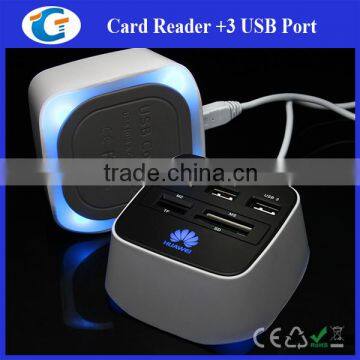 Usb Hub Combo Card Reader Driver With Customized Led Logo photo-3