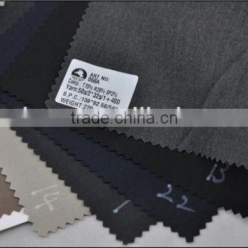 Hot sell polyester rayon blend spandex twill fabric for suit