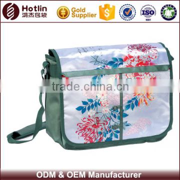 Branded Satin Fabric Girl School Sling Bag