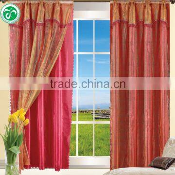 [ready made]JHS-030 10 years top-rated golden seller newest 100% polyester jacquard finished curtain gauze