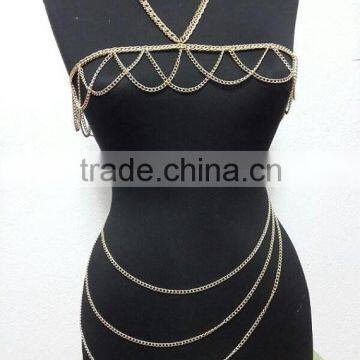 Fashion women lady personality pearl body jewelry stainless steel chain anklets 2015 wholesale ankle bracelet
