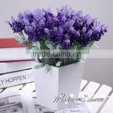 Lifelike wholesale artificial lavender flower pot