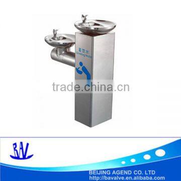 High quality stainless steel double tray outdoor drink dispenser water fountains