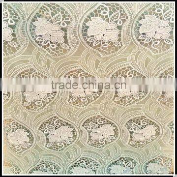 2015 new deisgn French light green allover organza lace fabric