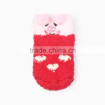 Candy Terry Knit Socks Warm Baby Towel Silicon Anti-slip Socks photo-3