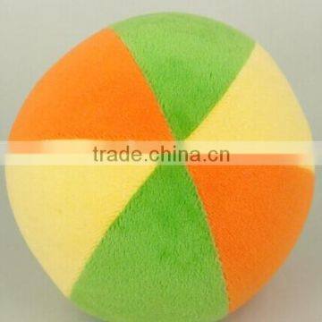 Stuffed Plush pet toys with squeaker/custom dog play colorful ball toys/plush pet toy balls