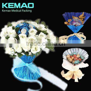 foil printing paper aluminum foil wrapper for gifts or flowers