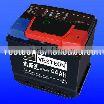 DIN44 12v44ah miantenance free battery for car