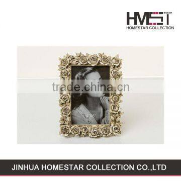 Factory main products!unique design roses photo frame for wedding wholesale