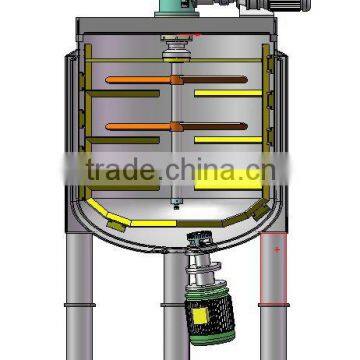 Industrial Chemical Mixing Tank With Agitator for Paint/Cosmetic Making photo-3
