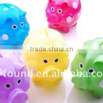 Plastic Piggy Coin Banks Money box