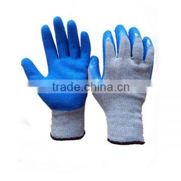 13 Gauge Latex Coated Gloves Polycotton Kniited Shell Construction Work Glove