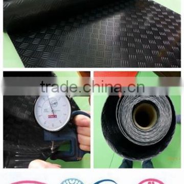 plastic floor sheet checkered antiskid leaf design pvc floor