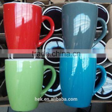 12oz two tone solid color mugs