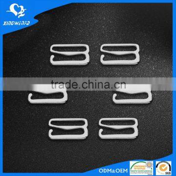 Metal adjuster silver strap buckle bra hook wholesale garment accessories supplier